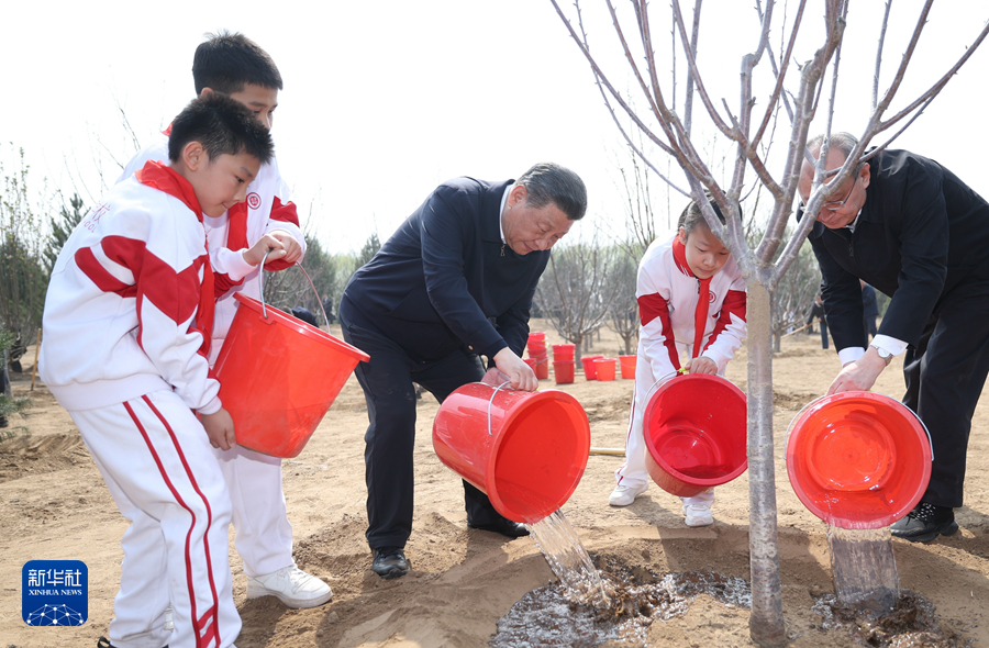 习近平在参加首都义务植树活动时强调 全民植树增绿 共建美丽中国(图4)