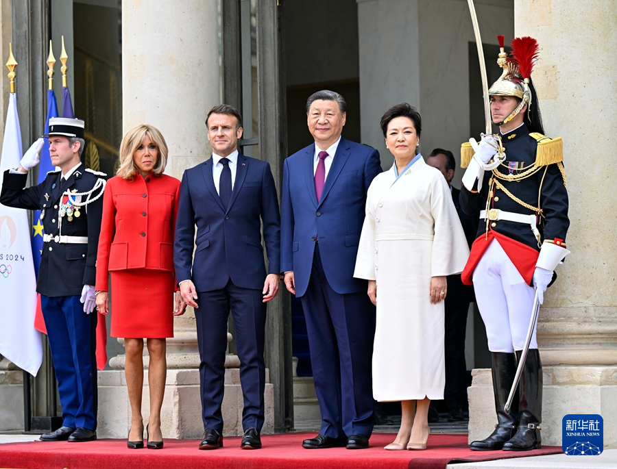 习近平同法国总统马克龙举行会谈(图2)