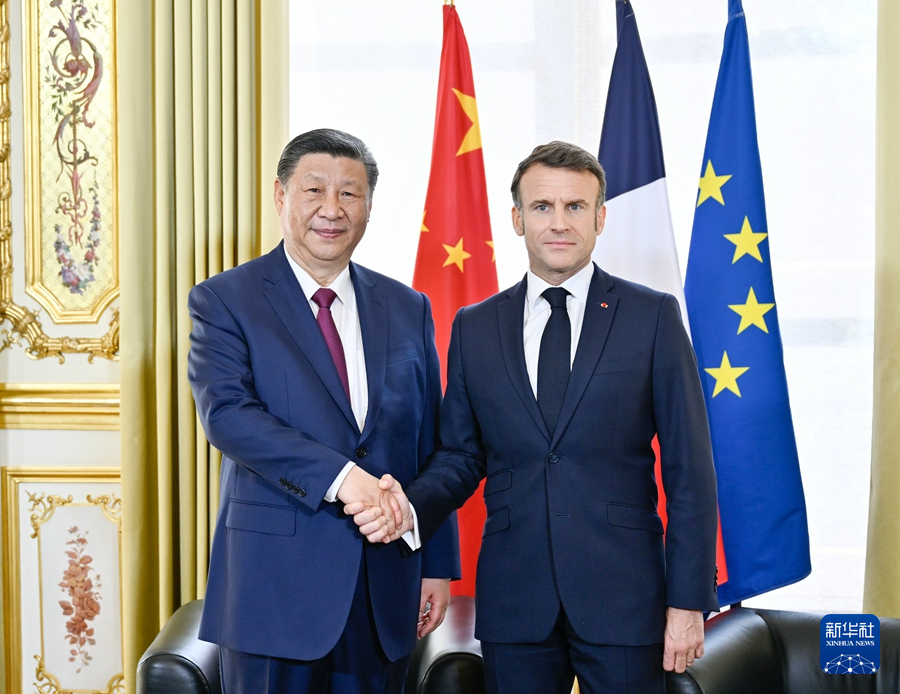 习近平同法国总统马克龙举行会谈(图1)