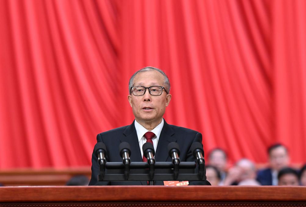 十四届全国人大三次会议在京开幕 习近平等在主席台就座(图5)
