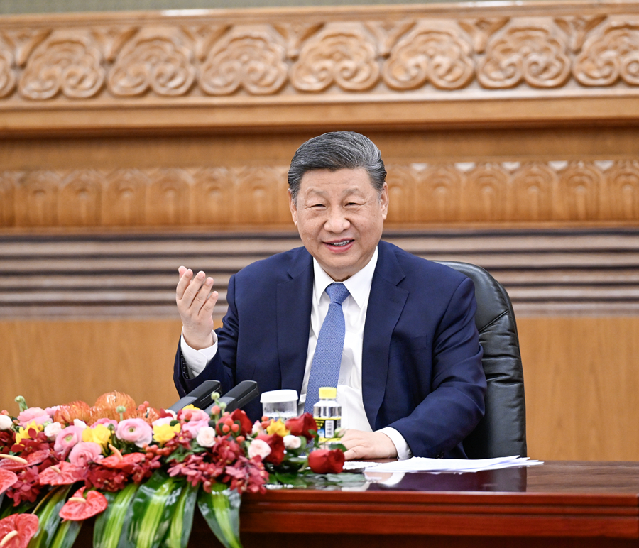 习近平会见国际工商界代表(图2)