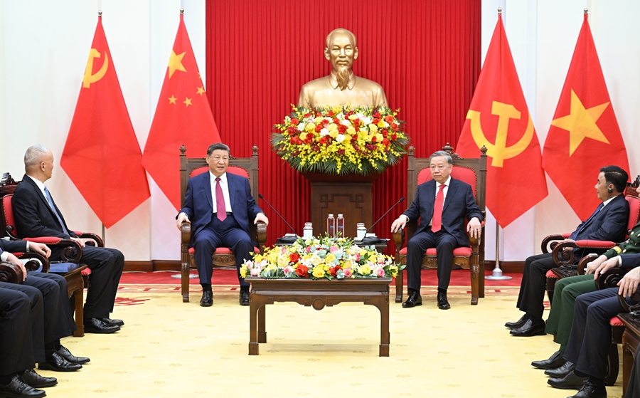 习近平同越共中央总书记苏林举行会谈(图4)