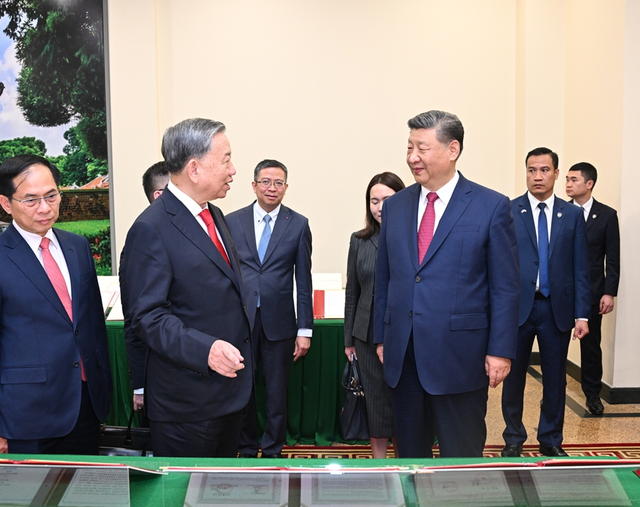 习近平同越共中央总书记苏林举行会谈(图5)