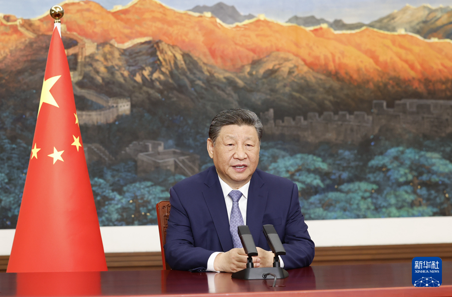习近平向气候和公正转型领导人峰会发表致辞(图1)