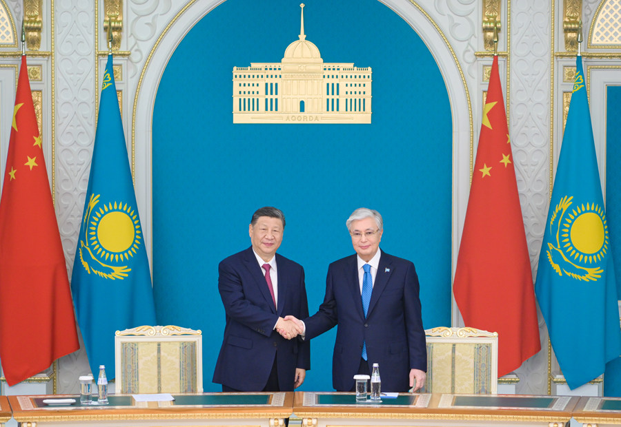 习近平同哈萨克斯坦总统托卡耶夫会谈(图4)