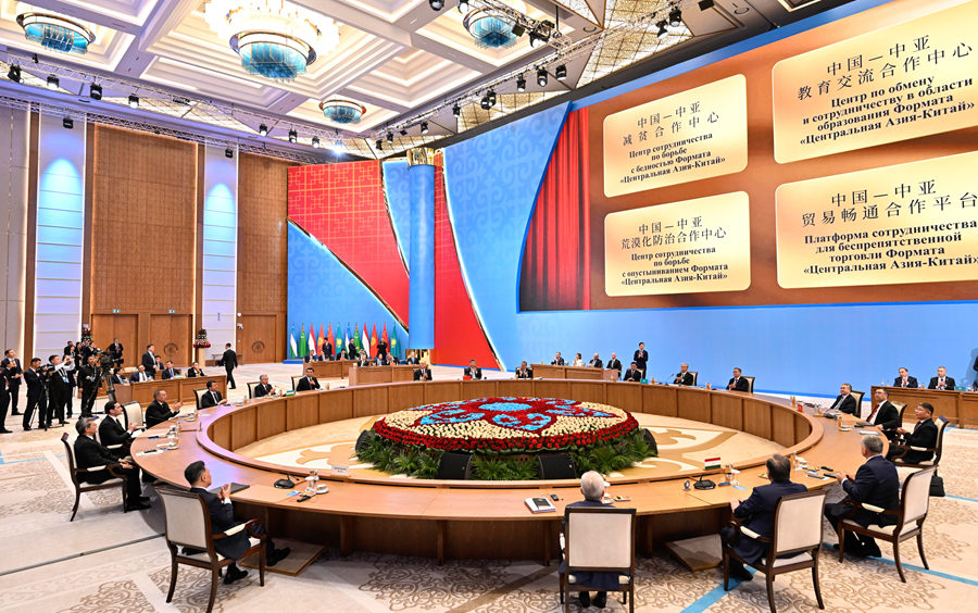 习近平出席第二届中国—中亚峰会并作主旨发言(图5)
