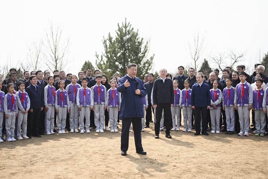 习近平在参加首都义务植树活动时强调 为山川大地增添锦绣 让中国式现代化底色更加亮丽(图5)