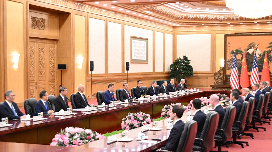 习近平同美国总统特朗普会谈(图5)