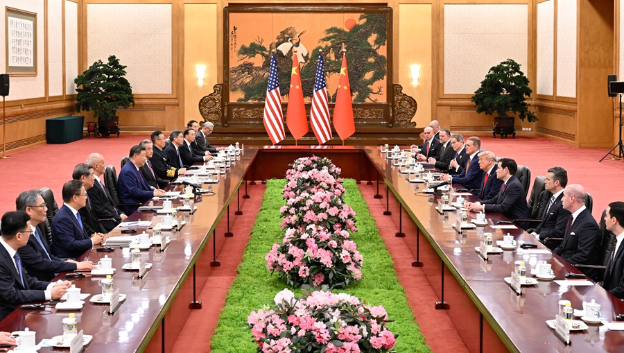 习近平同美国总统特朗普会谈(图4)