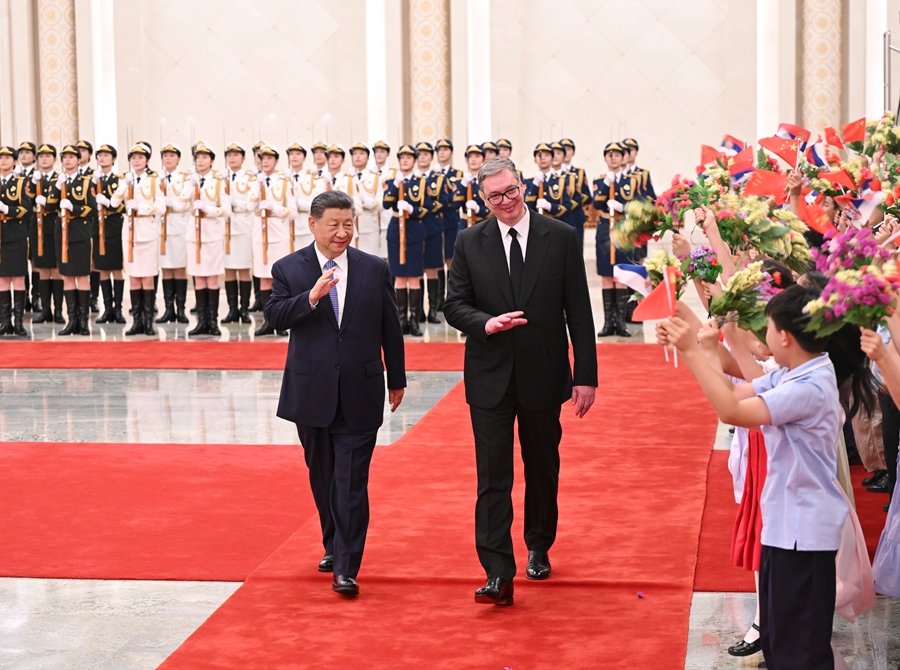习近平同塞尔维亚总统武契奇会谈(图5)