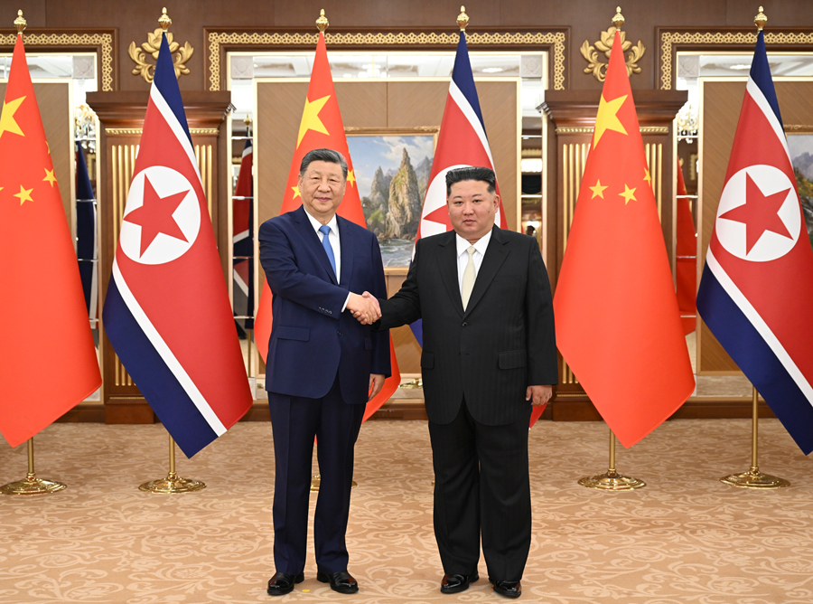 习近平同金正恩举行会谈(图2)