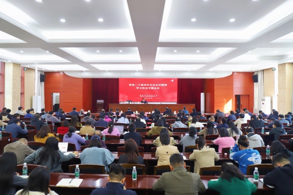 院（中心）召开传达学习党的二十届四中全会精神专题会议