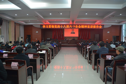 肖君华到省社科院宣讲党的十八届六中全会精神(图1)